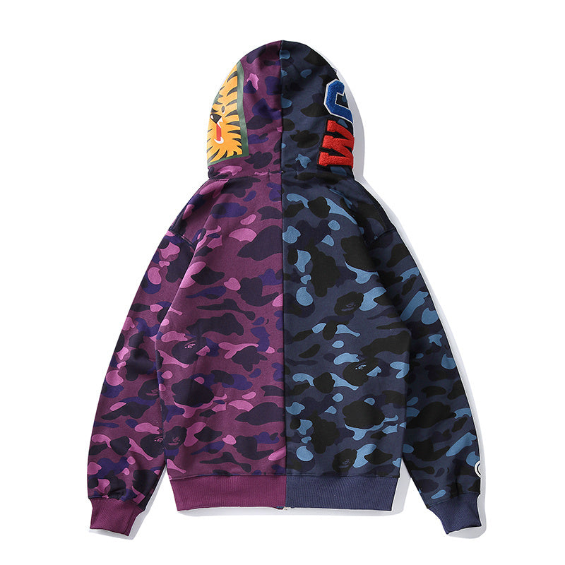 BAPE Hoodie Color Camo Shark Full Zip - Édition Limitée