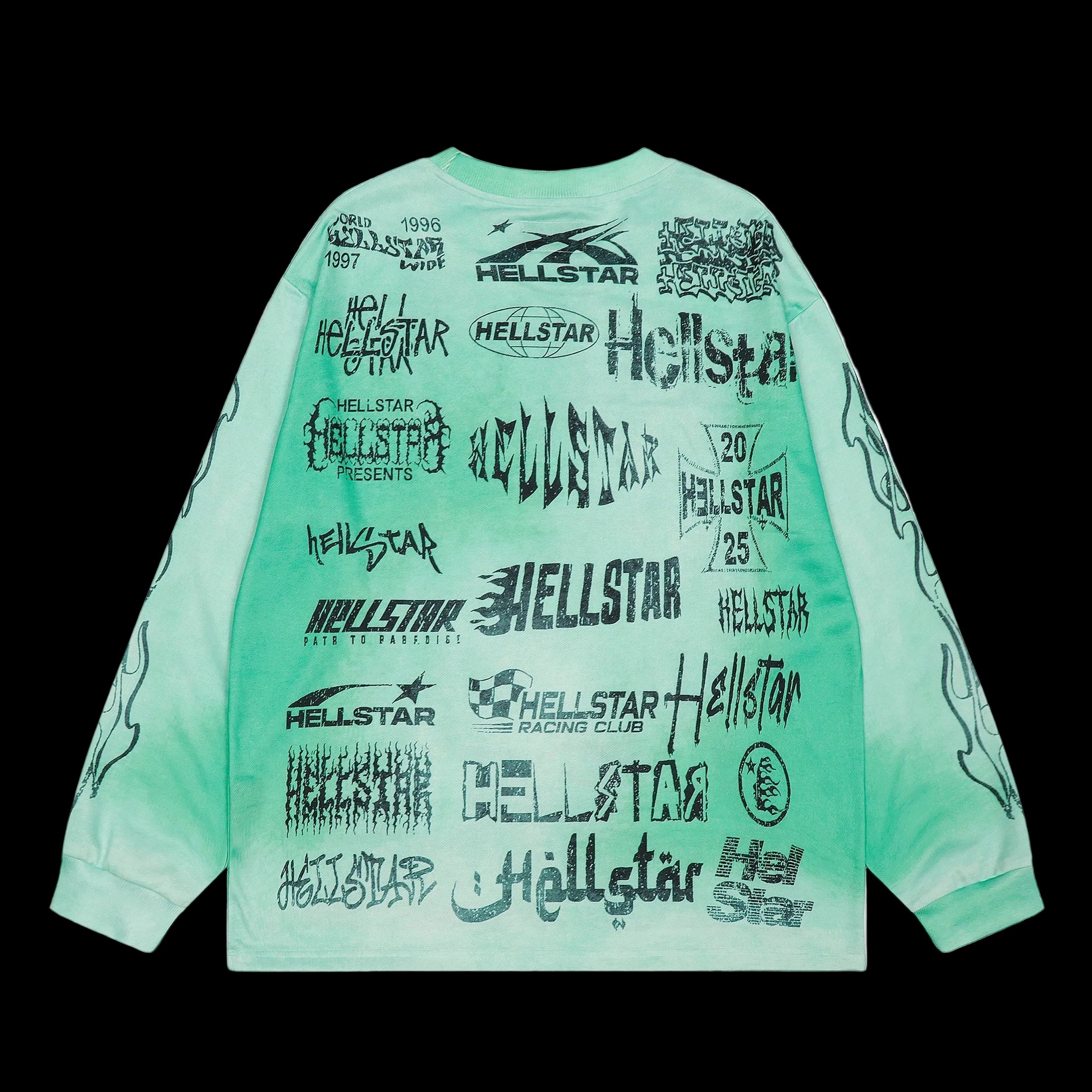 T-SHIRT MANCHES LONGUES HELLSTAR AIRBRUSH BONES | L'Art Squelette Révélé